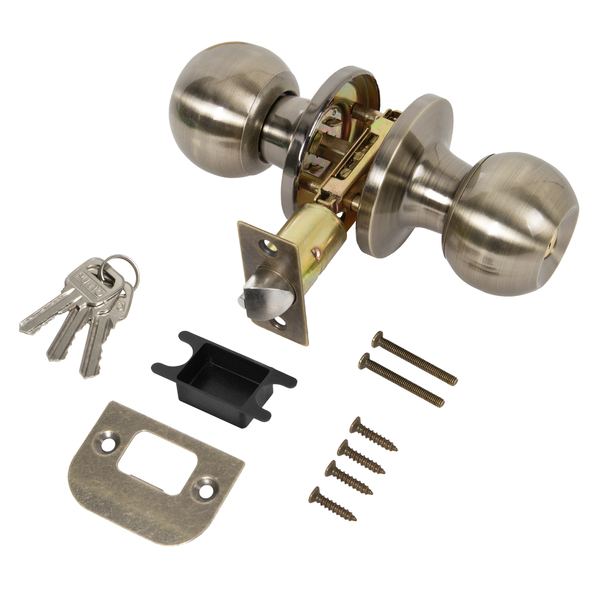 Ручка (Пунто) защелка DK672/BL AB-ET (кл./фик.) бронза